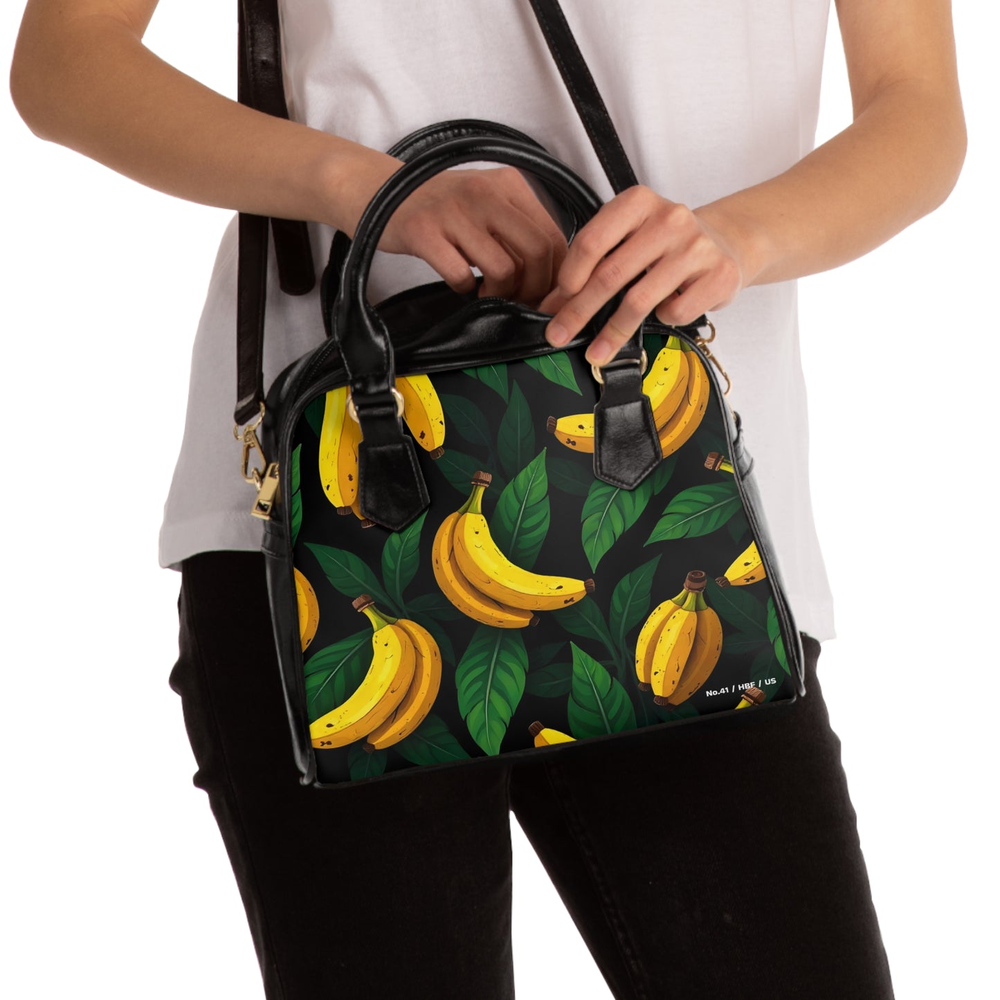 Over The Shoulder Banana Holder - Exclusive Banana Print Handbag