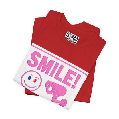 Smile You're on Camera -  Jersey Short Sleeve Tee