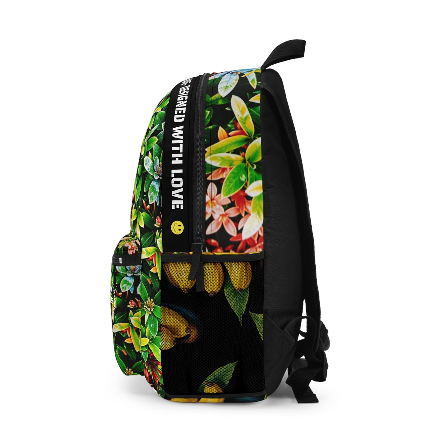 Oh Happy Day Tropical Print Backpack for Adventure Lovers