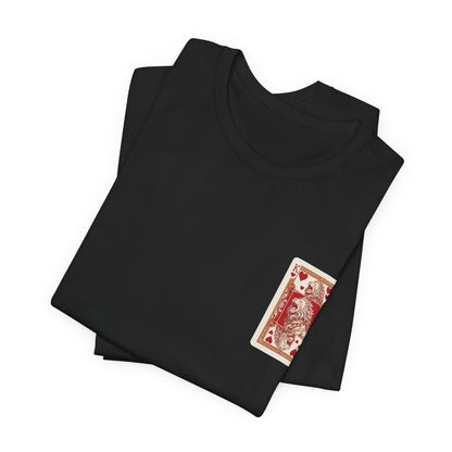 King of Hearts Leo T‑Shirt — Vintage Playing Card Graphic Tee