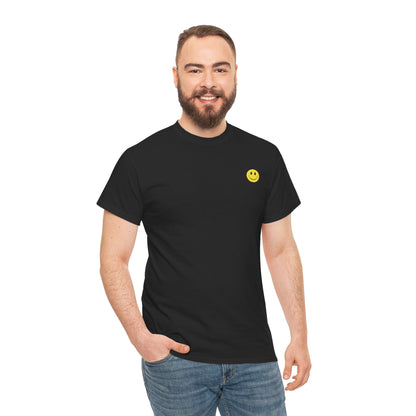 Classic Yellow Smiley Face T-Shirt featuring Wisdom of the Ancients,  Inner Peace, and Banana Print Graphics