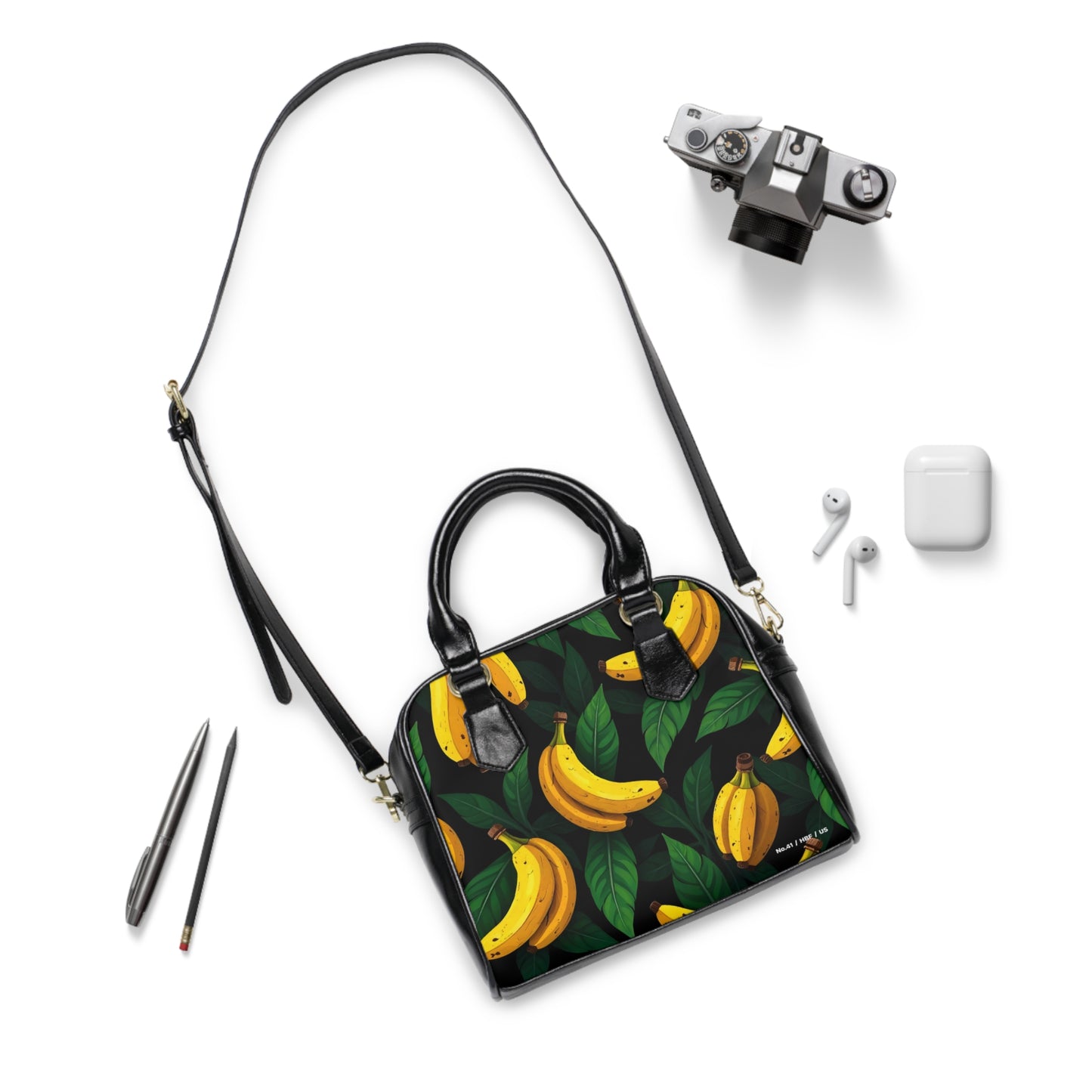 Over The Shoulder Banana Holder - Exclusive Banana Print Handbag