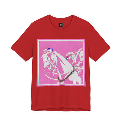 Major Lauderdale X HotBananaFuzz Graphic Tee — Retro Pop Americana Horse Print T‑Shirt