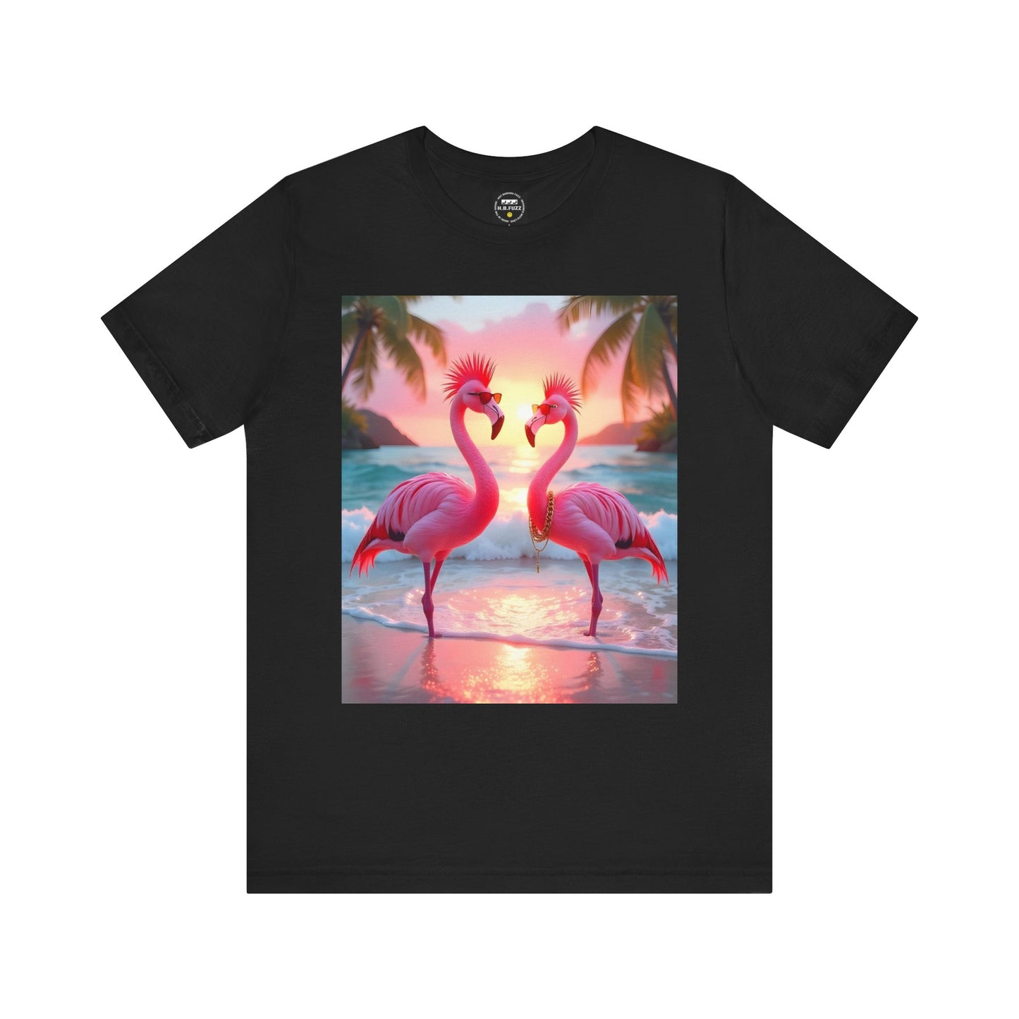 Punk Flamingos - Unisex Jersey Short Sleeve Tee