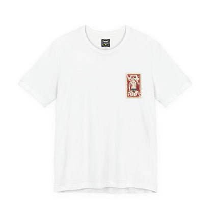 Michelangelo's David Jack of Hearts  — Vintage Graphic T-Shirt