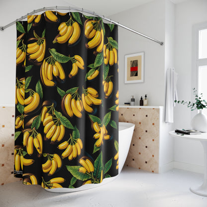 117. Hot Banana Fuzz - Exclusive Banana Print Bath Shower Curtain