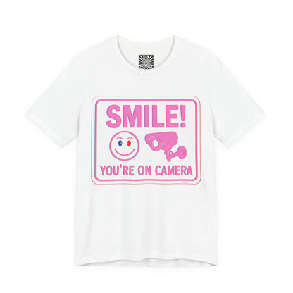 Smile You're on Camera -  Jersey Short Sleeve Tee