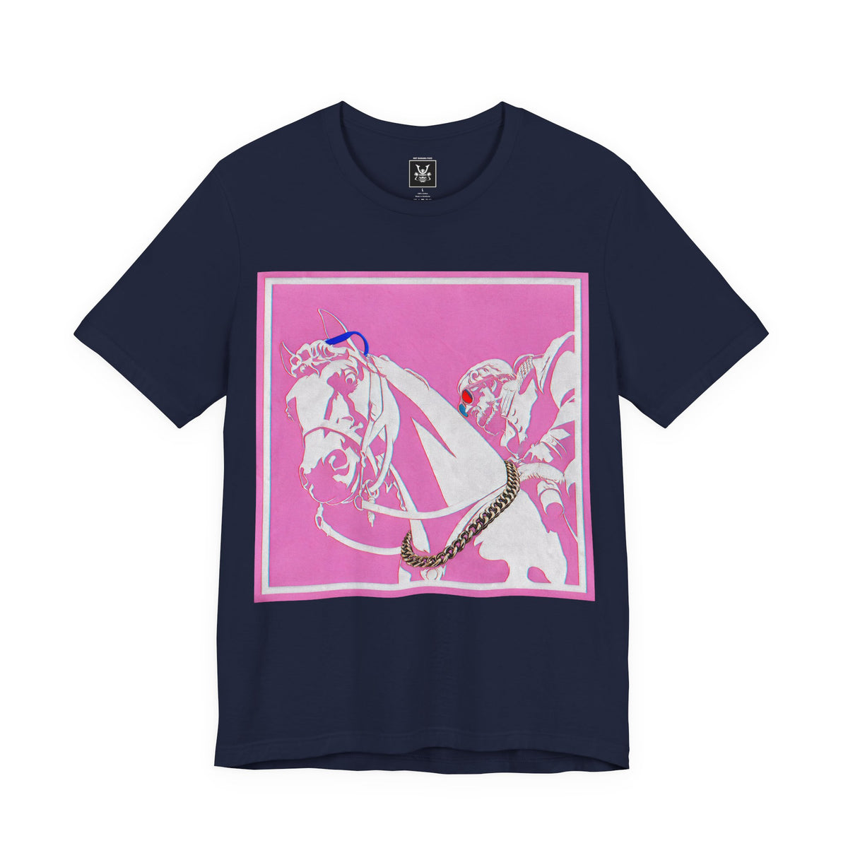 Major Lauderdale X HotBananaFuzz Graphic Tee — Retro Pop Americana Horse Print T‑Shirt