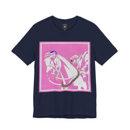 Major Lauderdale X HotBananaFuzz Graphic Tee — Retro Pop Americana Horse Print T‑Shirt
