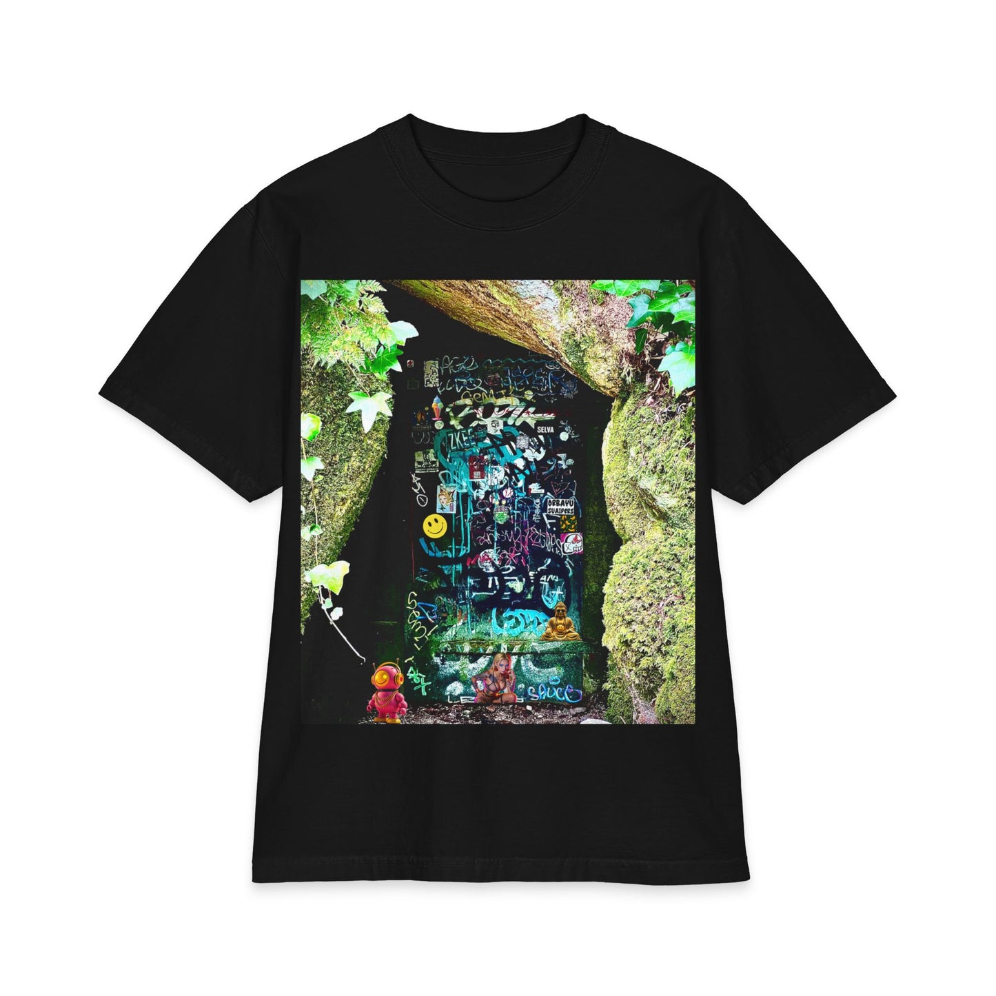 Graffiti Forest T‑Shirt — Urban Nature Graphic Tee