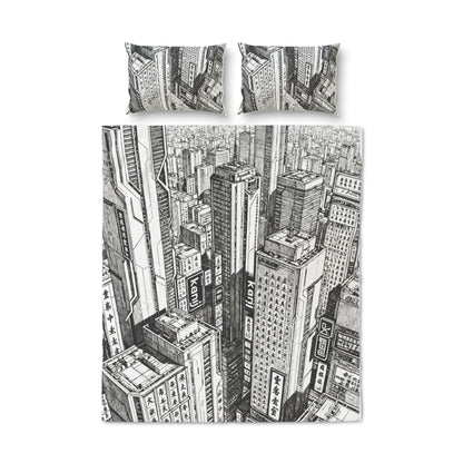Hello Tokyo Quilt Cover Set Of Three
