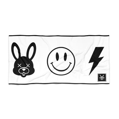 LUCKY GO SMILEY LIGHTNING Beach Towel