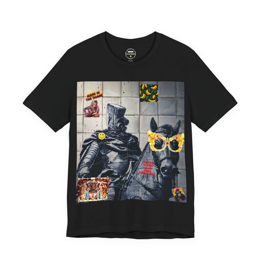 Knight Watching Graphic Tee — Surreal Street Art T‑Shirt