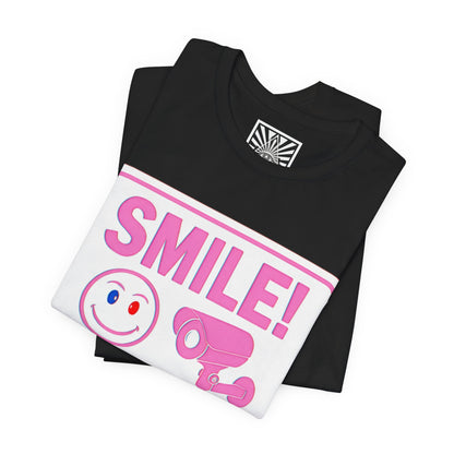 Smile You're on Camera -  Jersey Short Sleeve Tee