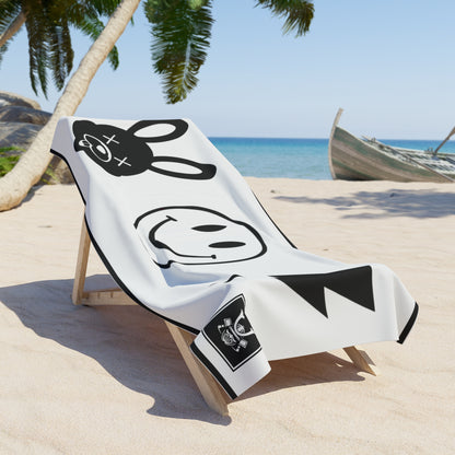 LUCKY GO SMILEY LIGHTNING Beach Towel
