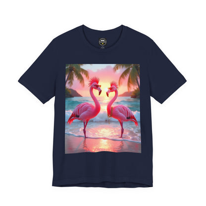 Punk Flamingos - Unisex Jersey Short Sleeve Tee