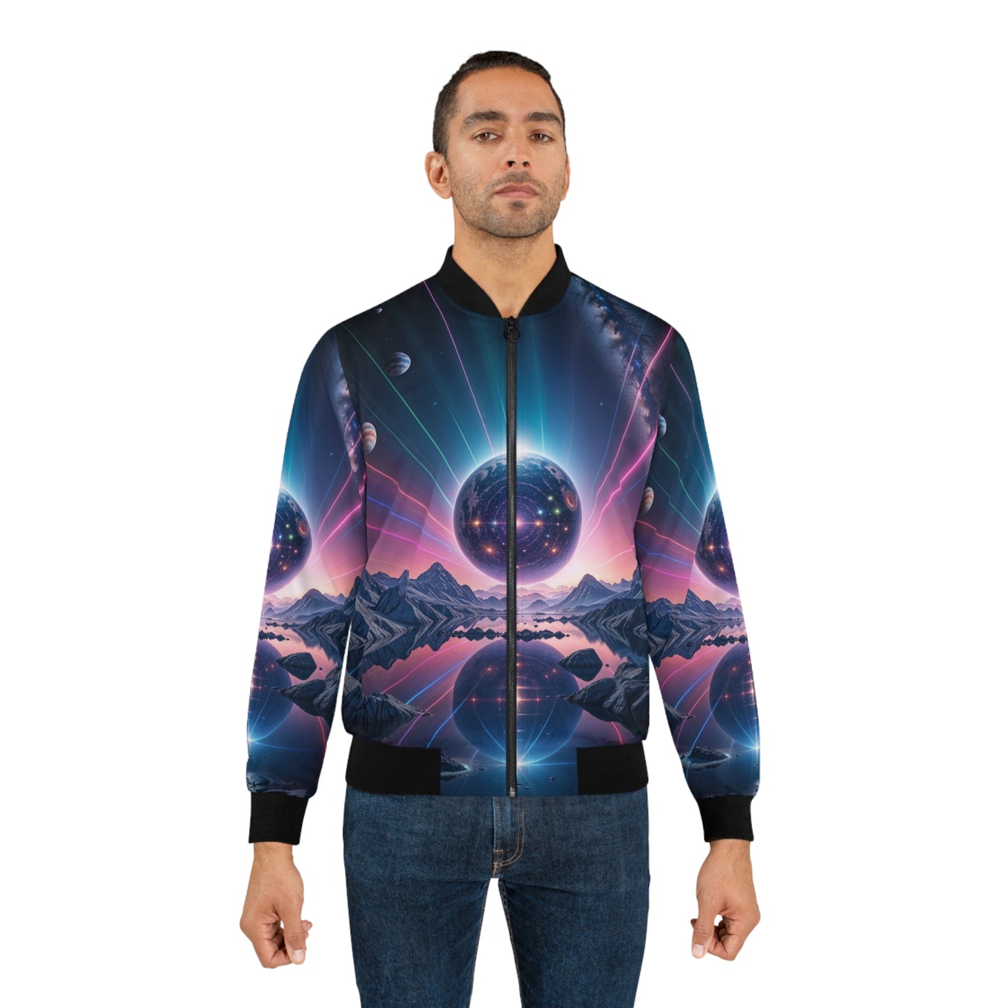 22. Mothership Landing - Men's Bomber Jacket