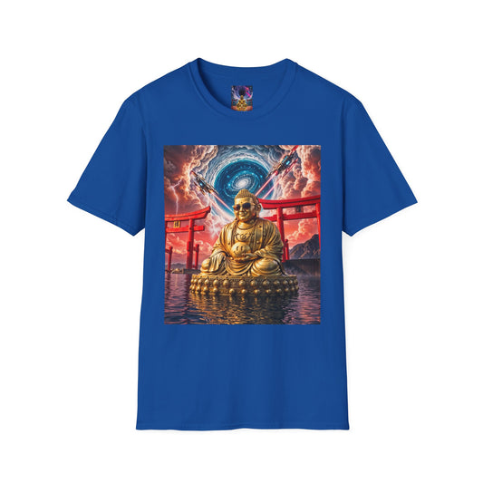 38. Galactic Golden Buddha of Happiness - Graphic T-Shirt