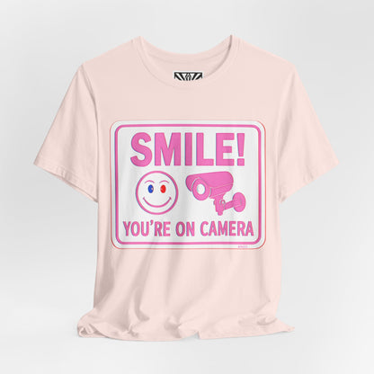 Smile You're on Camera -  Jersey Short Sleeve Tee