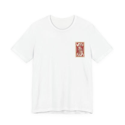 King of Hearts Leo T‑Shirt — Vintage Playing Card Graphic Tee