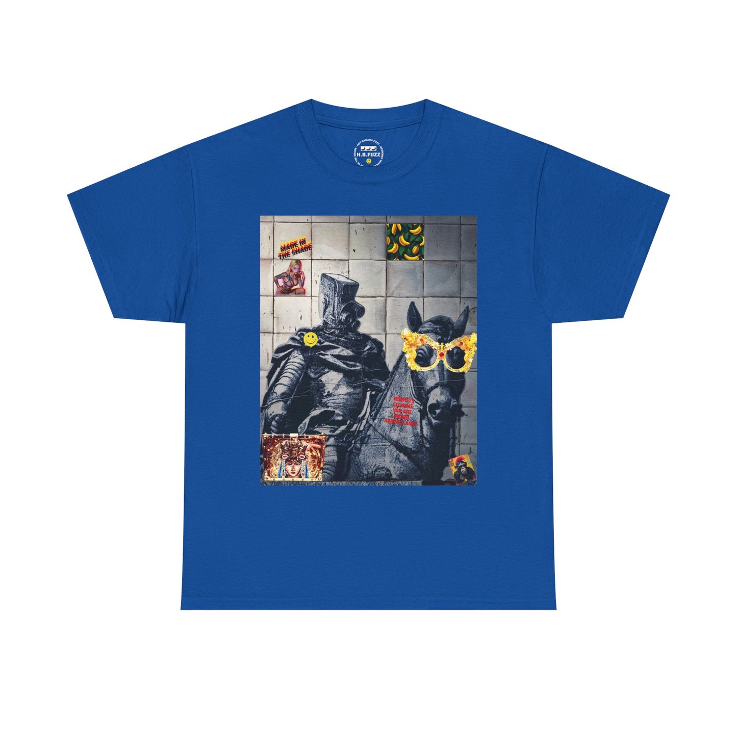 Knight Watching Graphic Tee — Surreal Street Art T‑Shirt