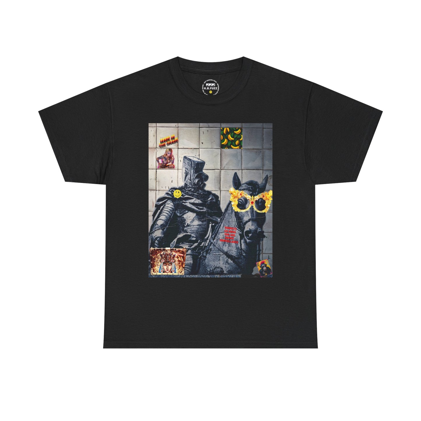 Knight Watching Graphic Tee — Surreal Street Art T‑Shirt