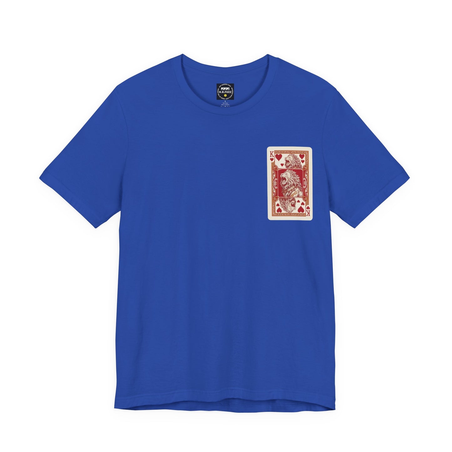 Lion King Playing Card Tee — King of Hearts Graphic T-Shirt