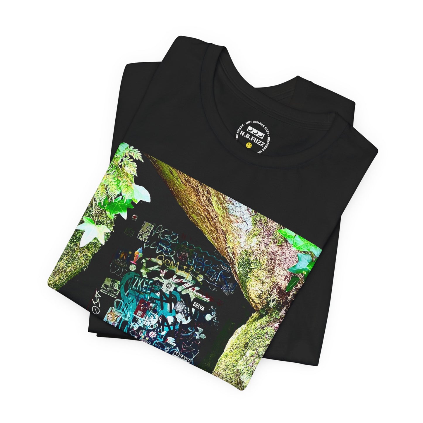 Graffiti Forest T‑Shirt — Urban Nature Graphic Tee