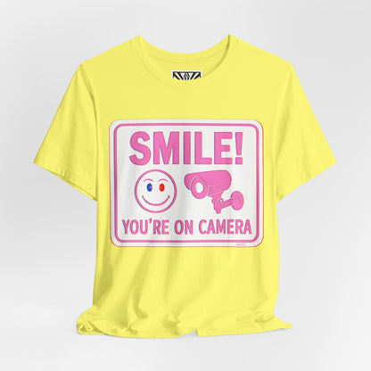 Smile You're on Camera -  Jersey Short Sleeve Tee