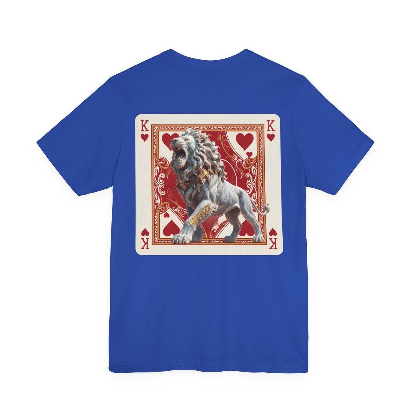 Lion King Playing Card Tee — King of Hearts Graphic T-Shirt